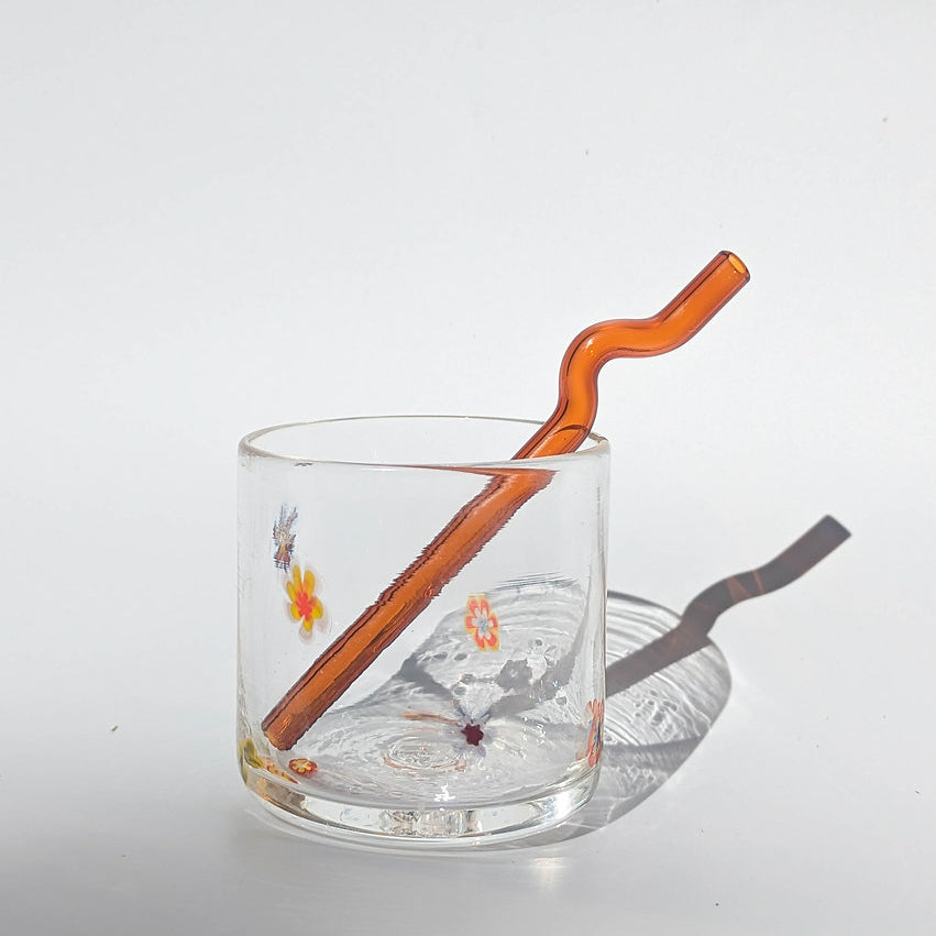 Lauren Hunt Glass. Squiggle Sipper Set