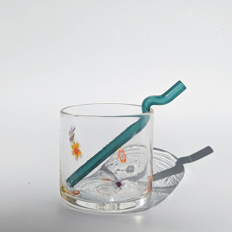 Lauren Hunt Glass. Squiggle Sipper Set