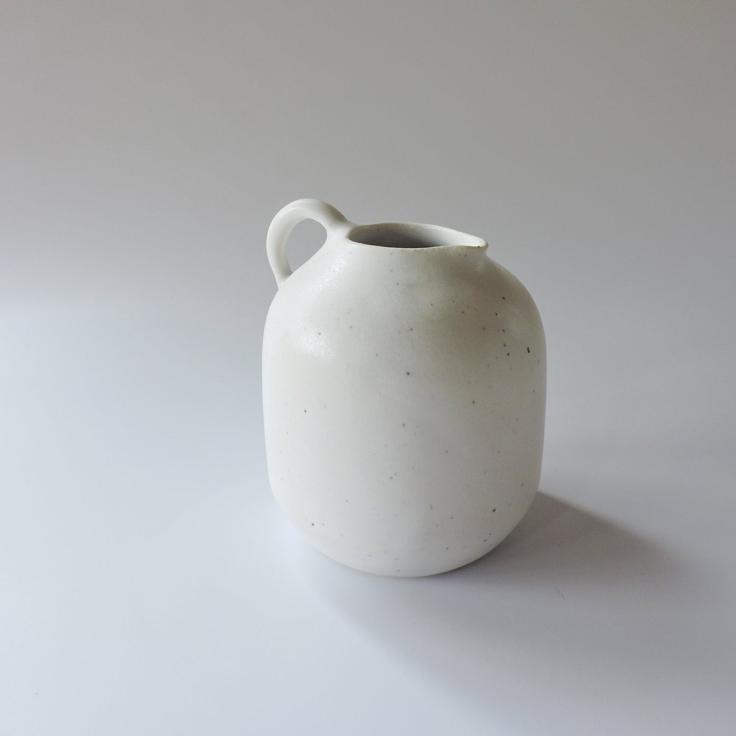 Nadine McConnell Ceramics. Oval Jug - Chalk