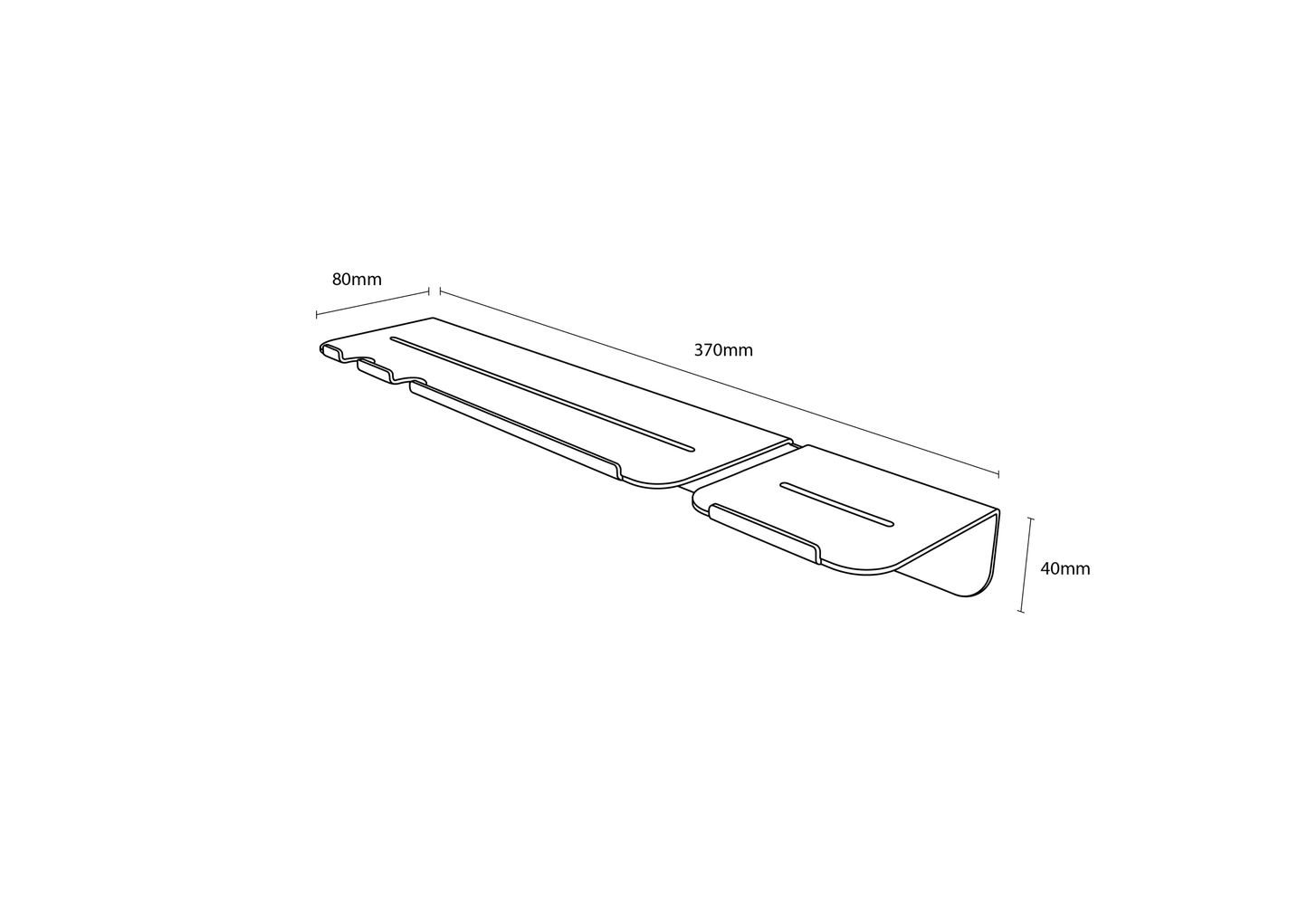 Crisp &Co. Iplo Shower Shelf