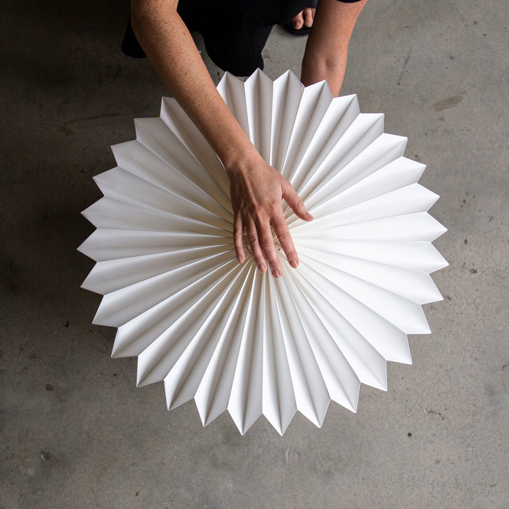 Blacklight. Medium VFOLD Light Shade / Dia 600mm x 350H