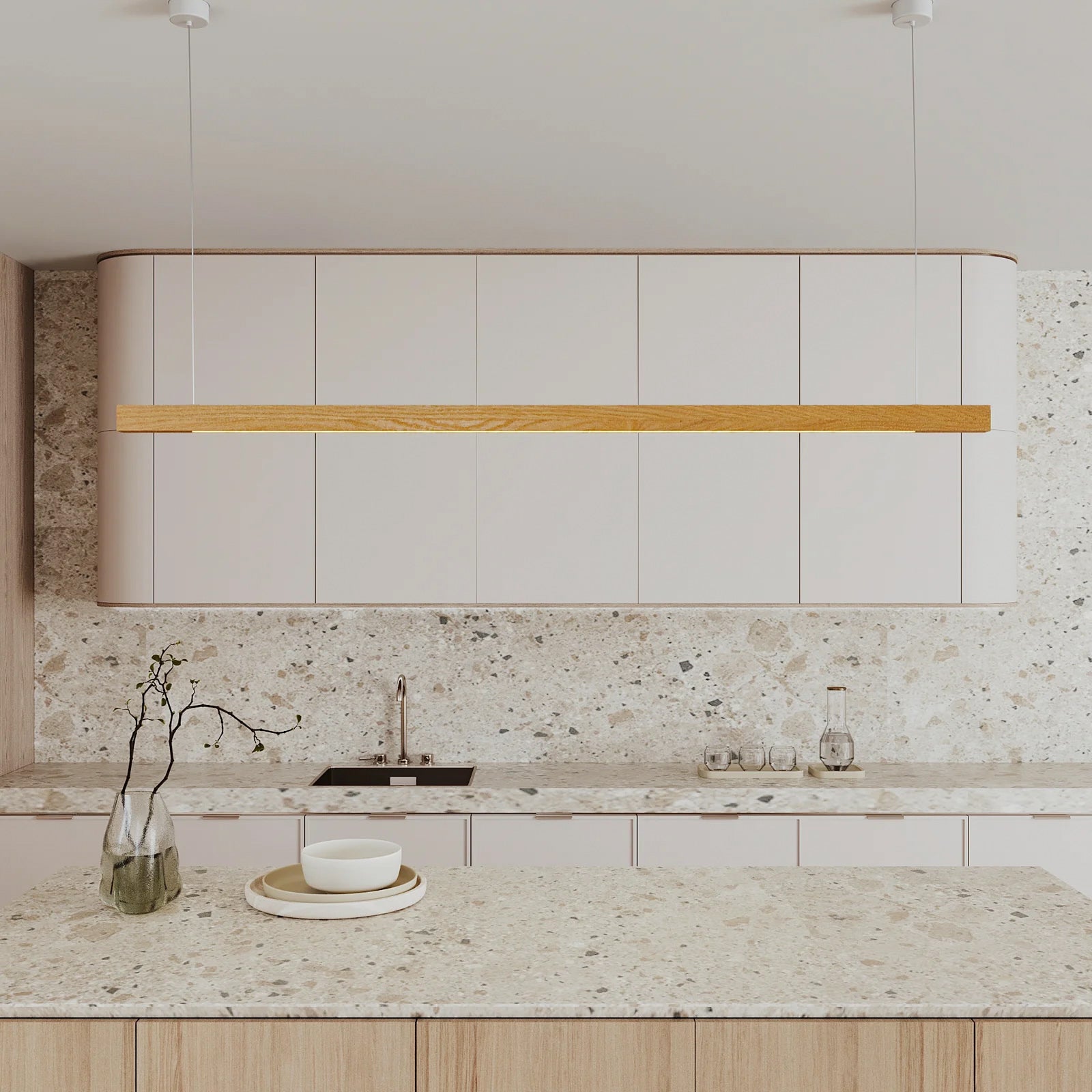 Capsühl Linear LED Linear Pendant | Oak