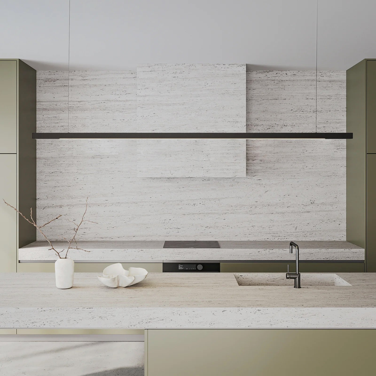 Capsühl Linear LED Linear Pendant | Black
