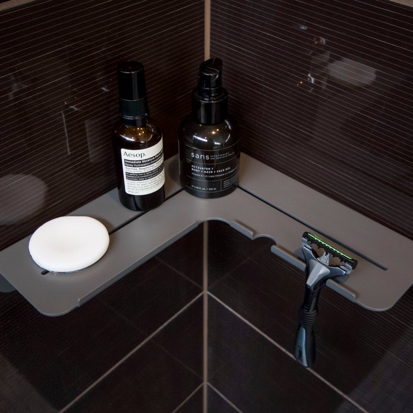 Crisp &Co. Vito Corner Shower Shelf