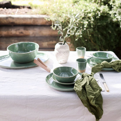 Lil Ceramics. Essentials Dinner Set - Sage Green