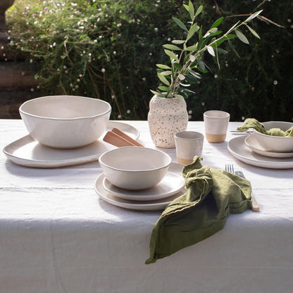 Lil Ceramics. Essentials Dinner Set - Satin White