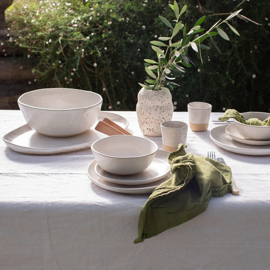 Lil Ceramics. Essentials Dinner Set - Satin White