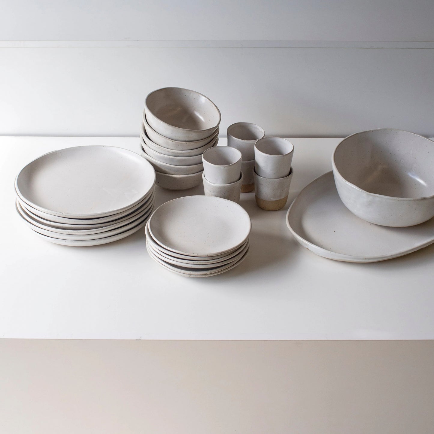 Lil Ceramics. Essentials Dinner Set - Satin White