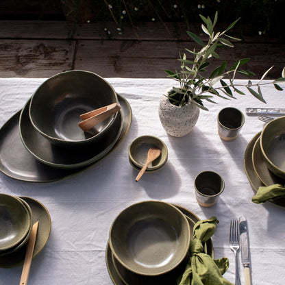 Lil Ceramics. Full Spread Dinner Set - Kelp