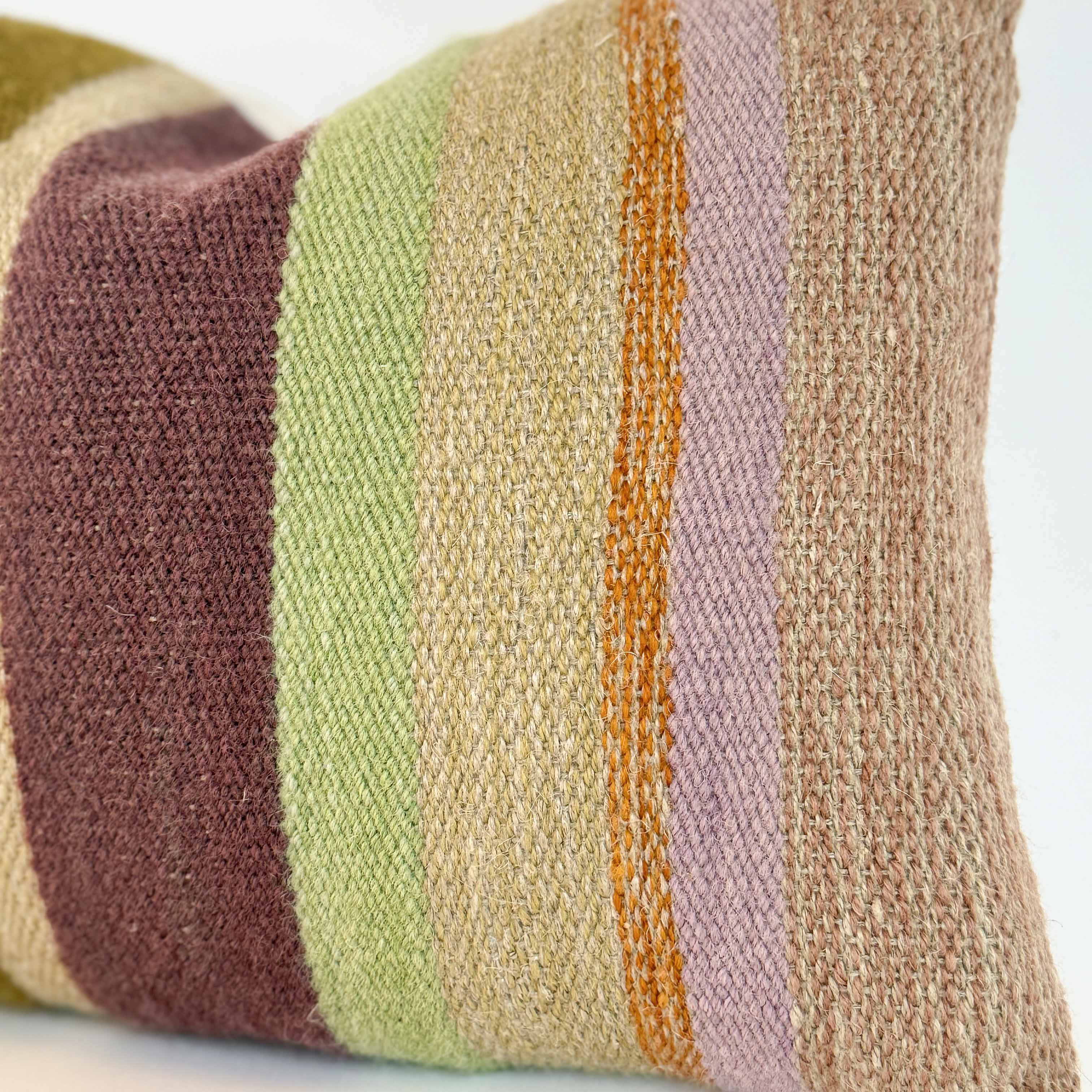 Loom Studio. Handwoven Bold Stripe Cushion 40x30cm