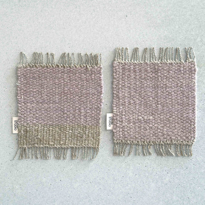 Loom Studio. Lavender Linen + Wool Woven Set of 2