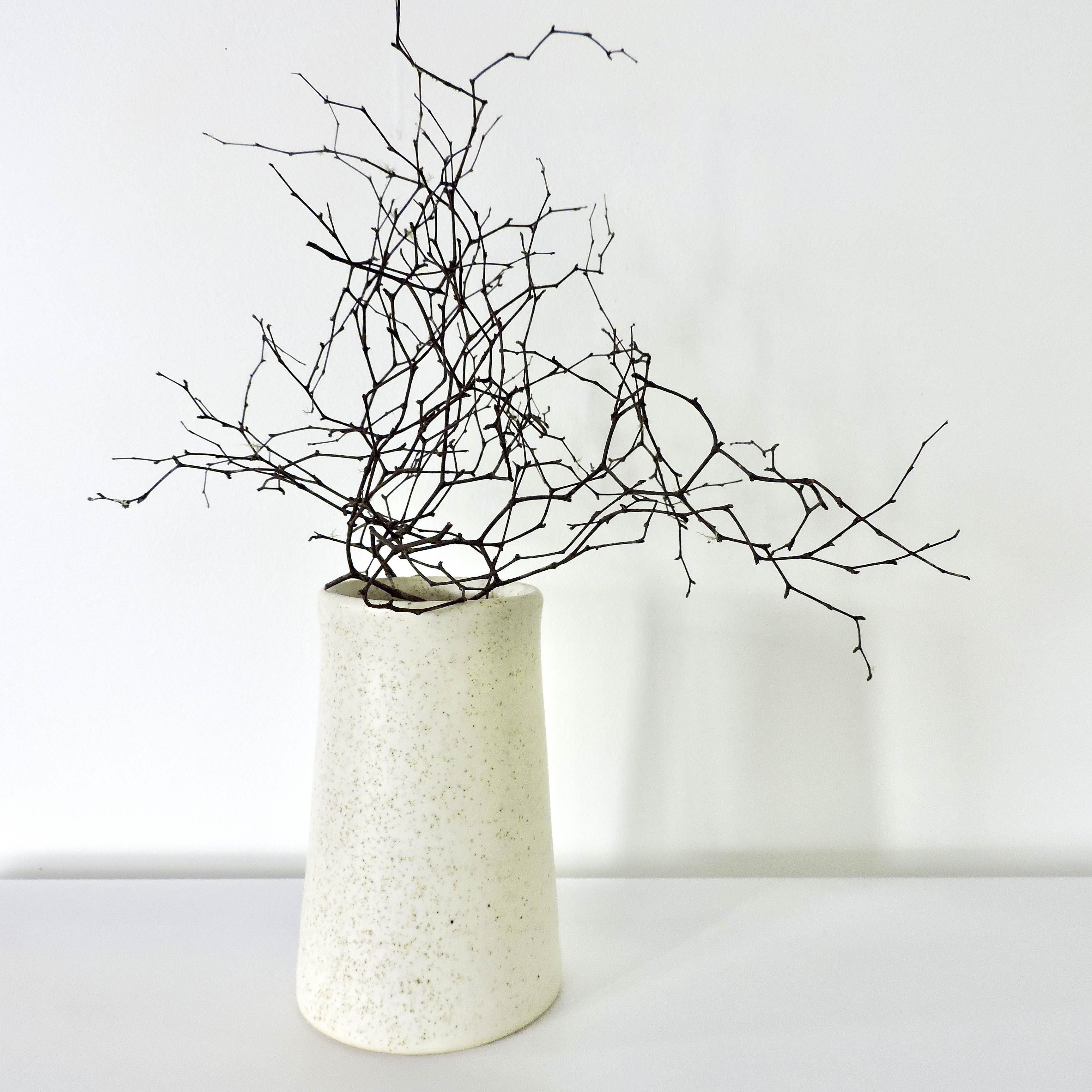 Nadine McConnell Ceramics. Ecru Flower Pot