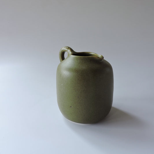 Nadine McConnell Ceramics. Oval Jug - Olive