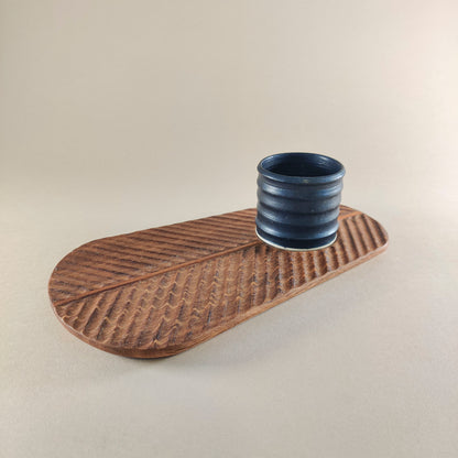 Nice.Jo. - Jo Bidwell. Dainty Nikau Tray - Oak