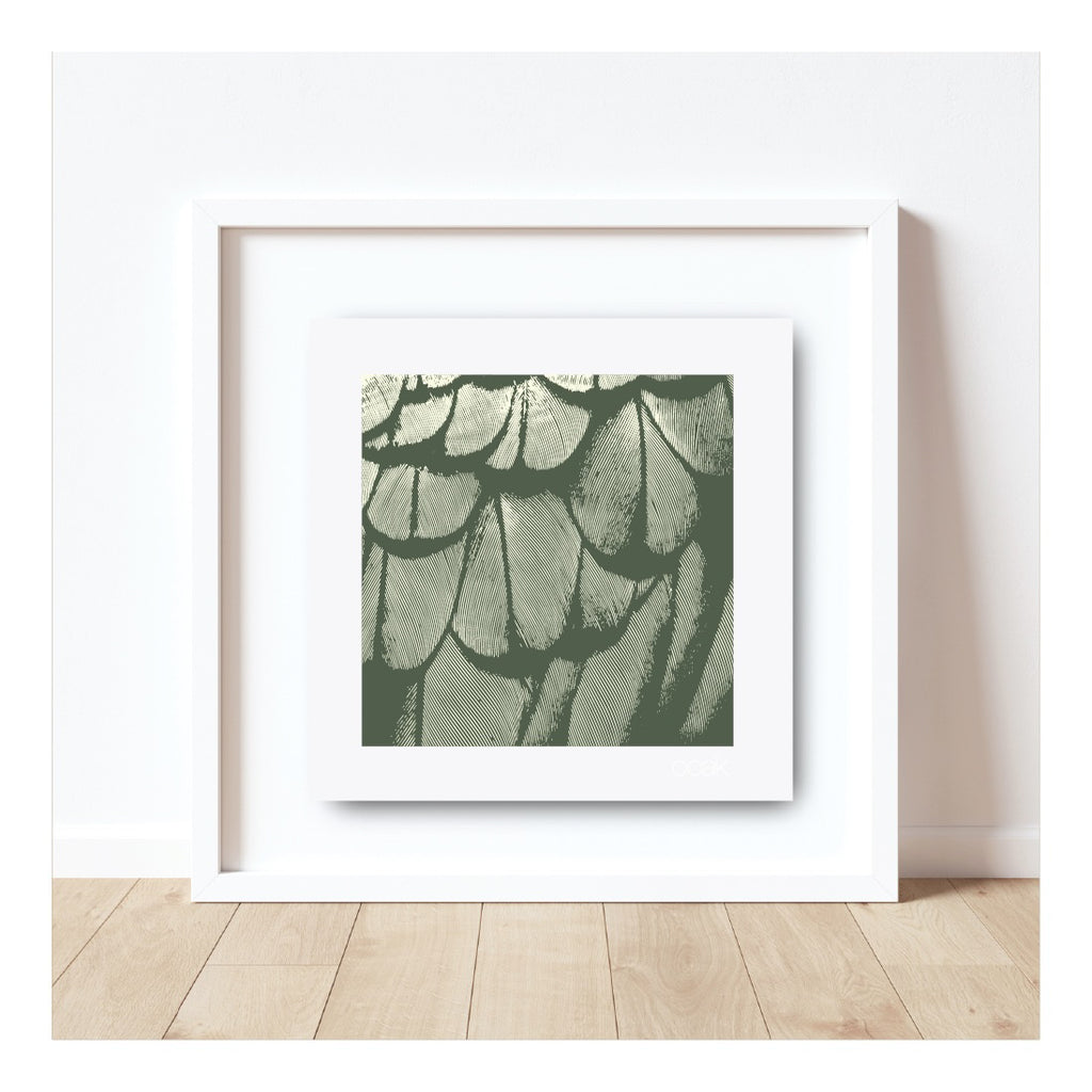 OOAK. Kea Feathers | Green