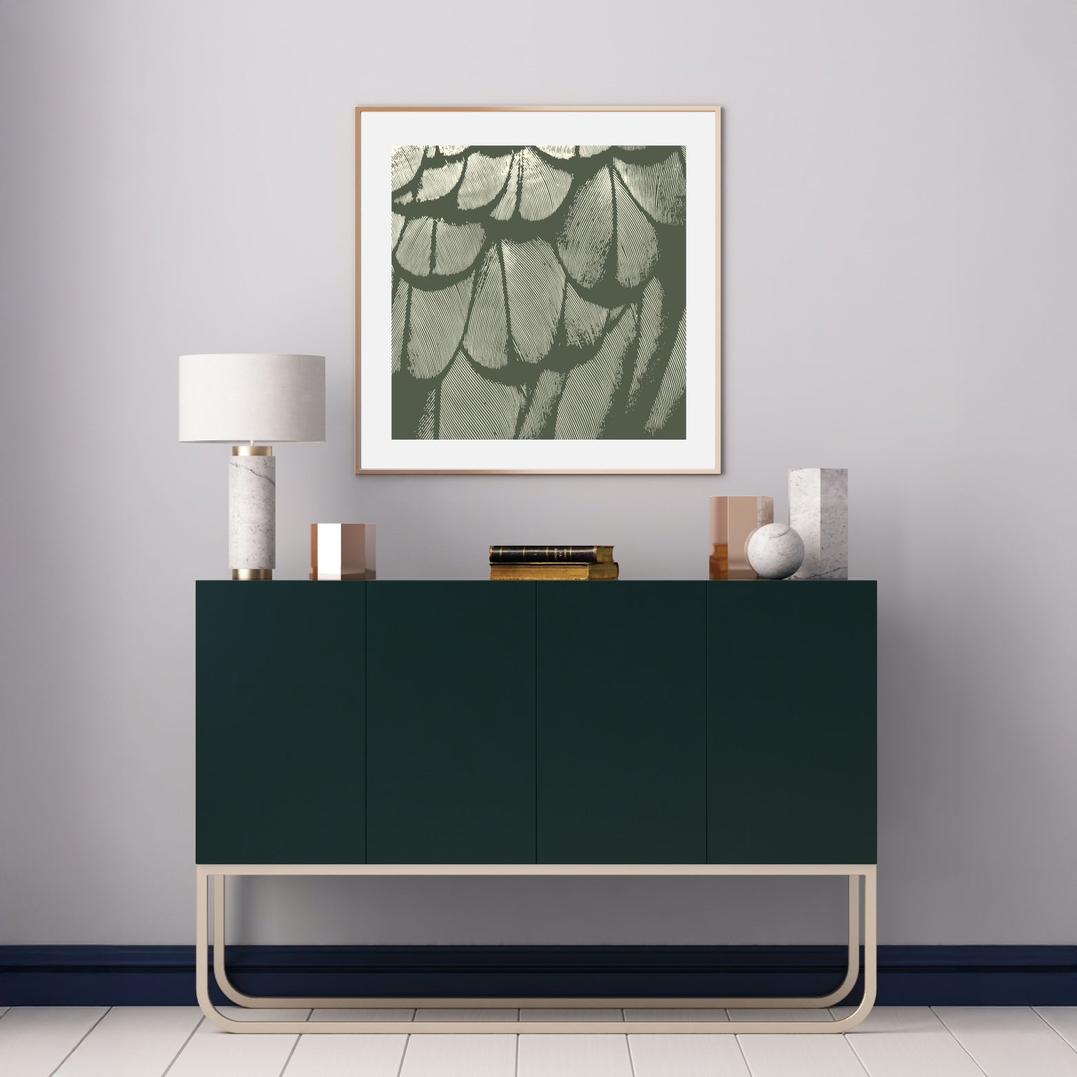 OOAK. Kea Feathers | Green