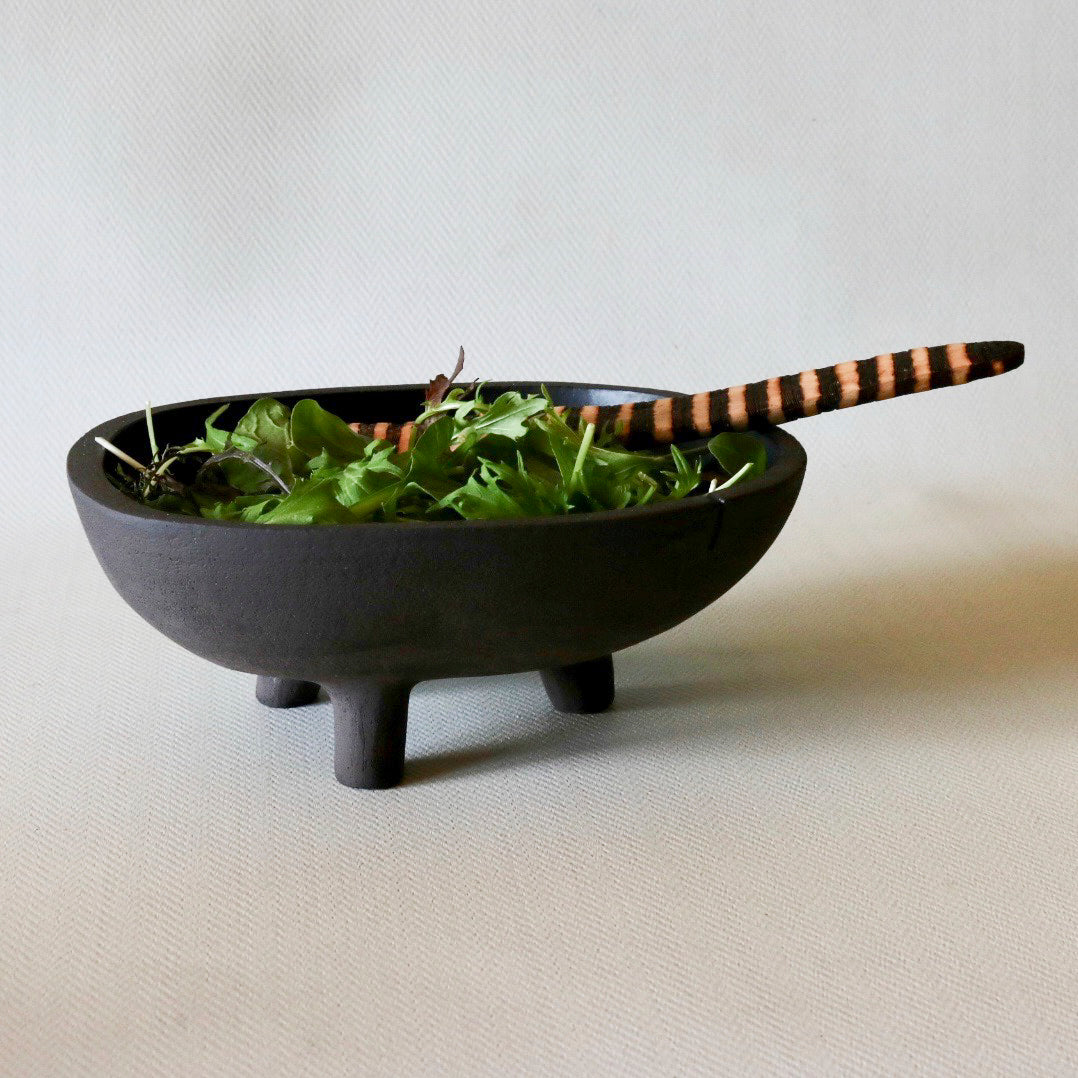 Shaw Road Ceramics. Midi Tri Bowl -  Textured White