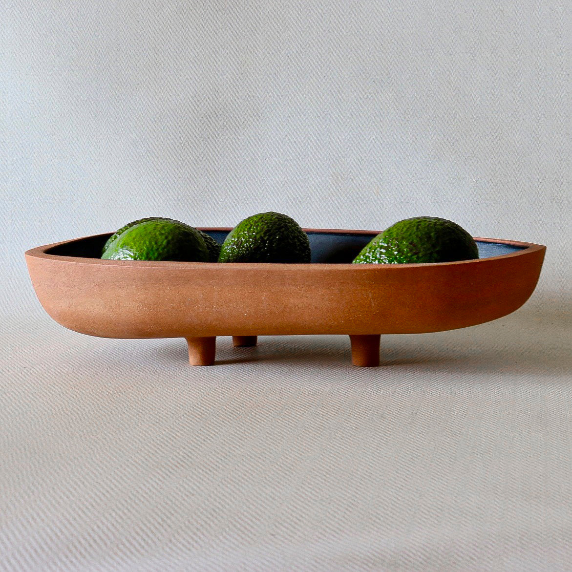 Shaw Road Ceramics. 'Finding The Balance' Presentation Bowl - Terracotta / Black