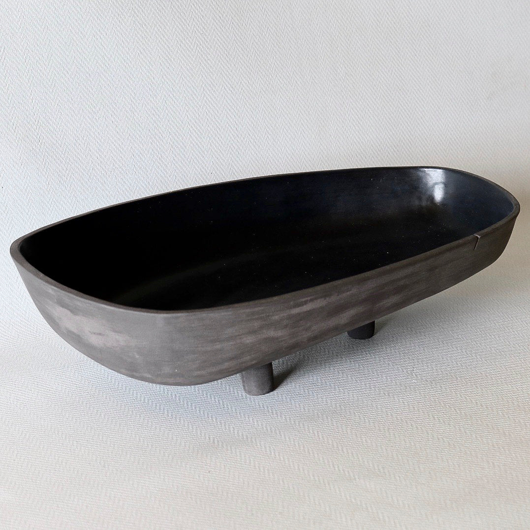 Shaw Road Ceramics. 'Finding The Balance' Presentation Bowl - Velvet Black