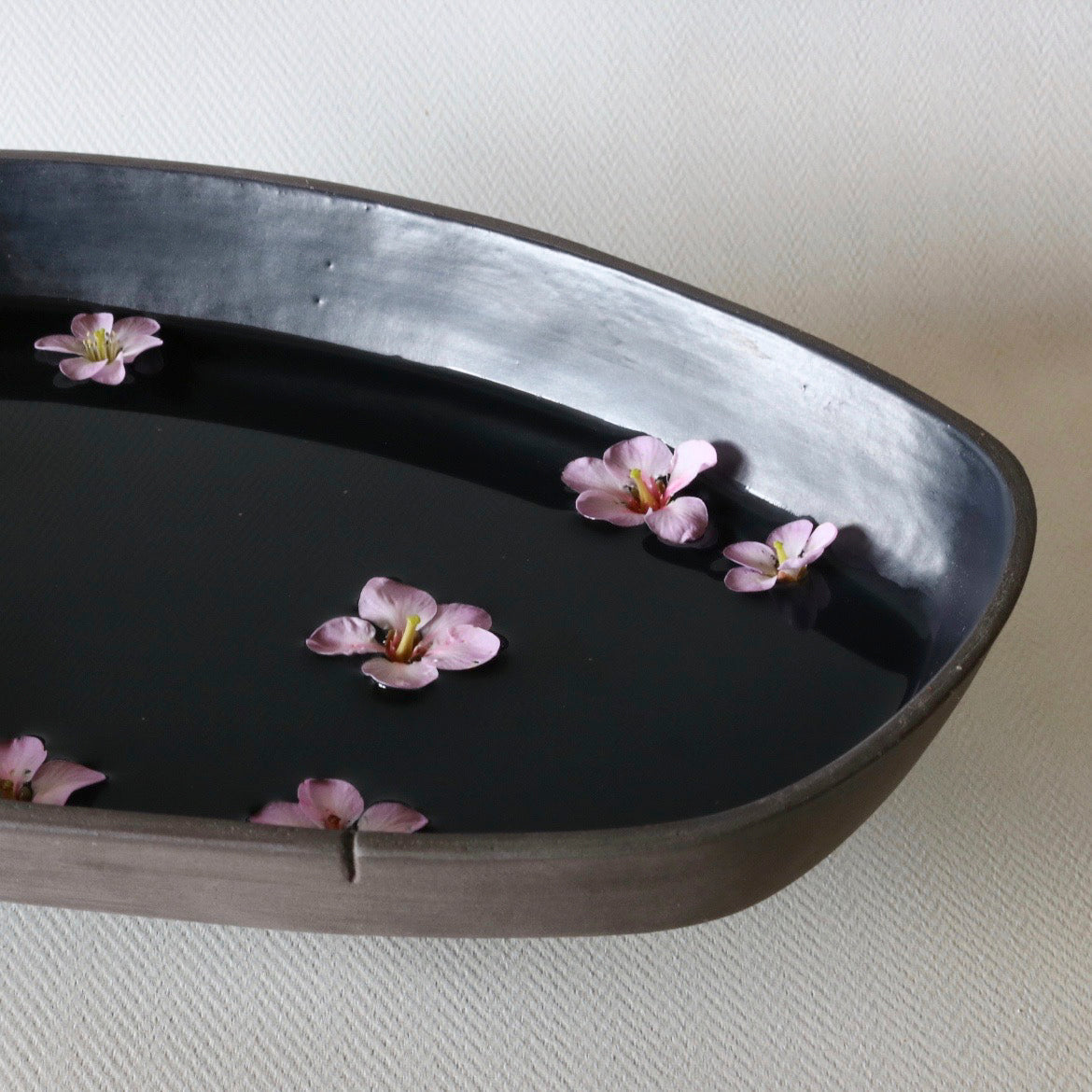 Shaw Road Ceramics. 'Finding The Balance' Presentation Bowl - Velvet Black