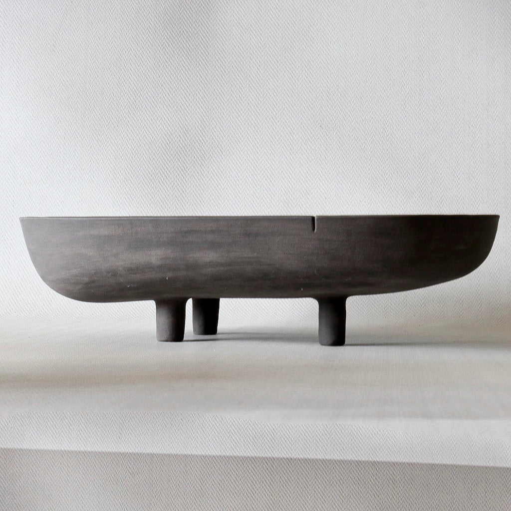 Shaw Road Ceramics. 'Finding The Balance' Presentation Bowl - Velvet Black