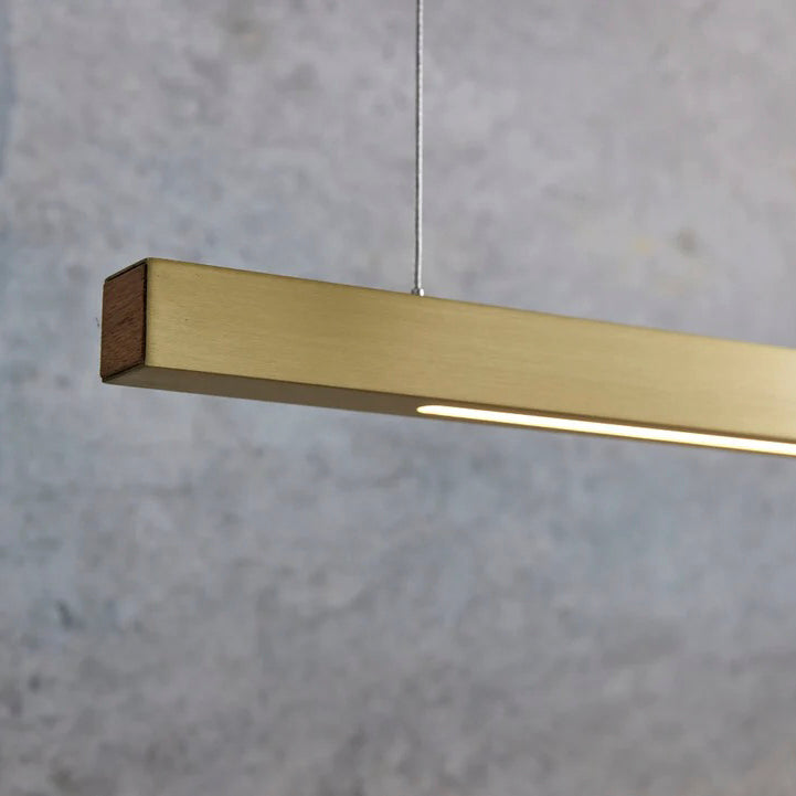 Capsühl Linear LED Linear Pendant | Brushed Brass
