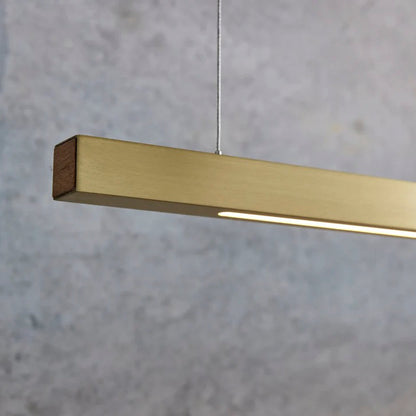 Social Light - L.I.M. LED Linear Pendant | Brushed Brass