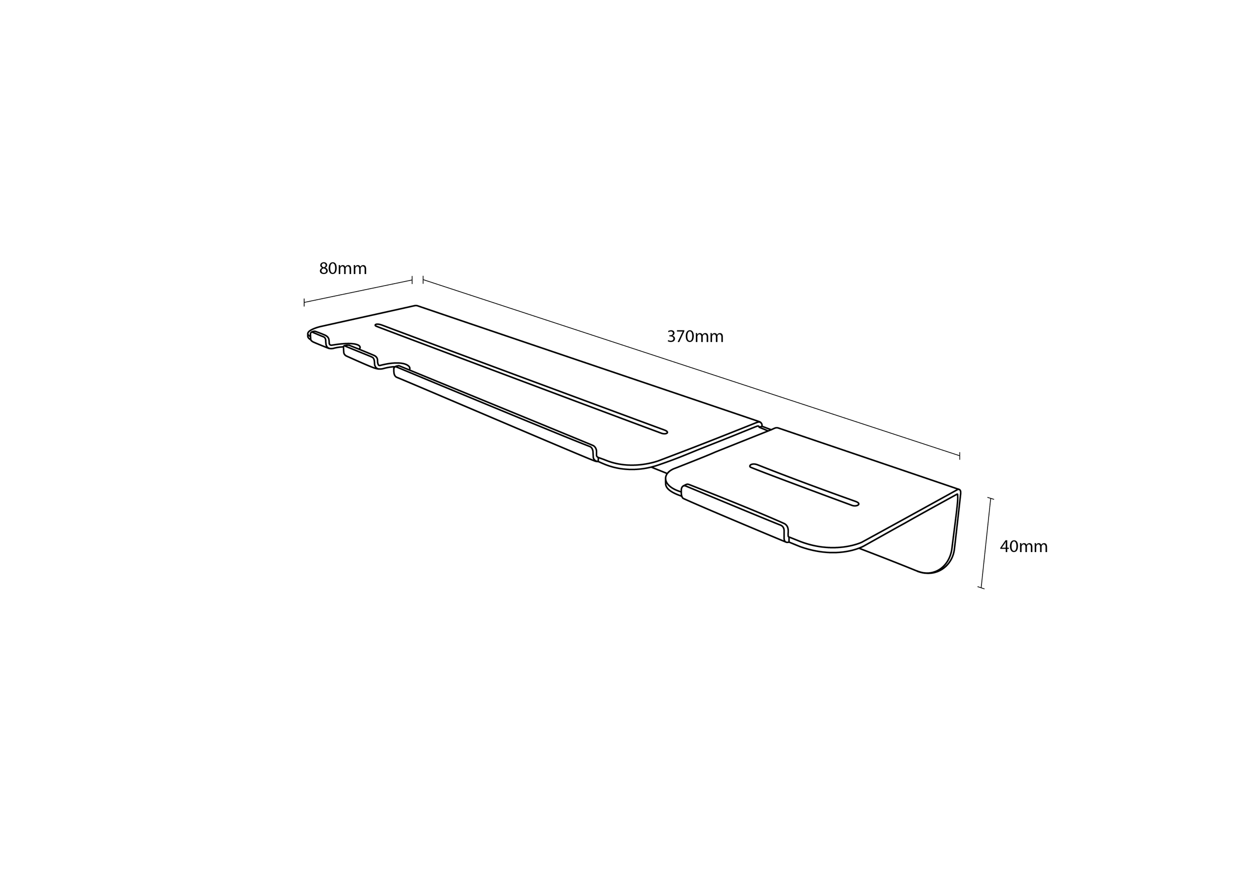 Crisp &Co. Iplo Shower Shelf