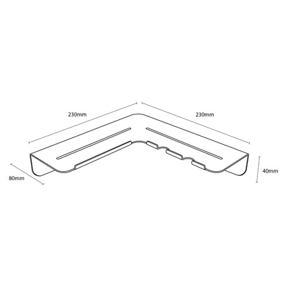 Crisp &Co. Vito Corner Shower Shelf