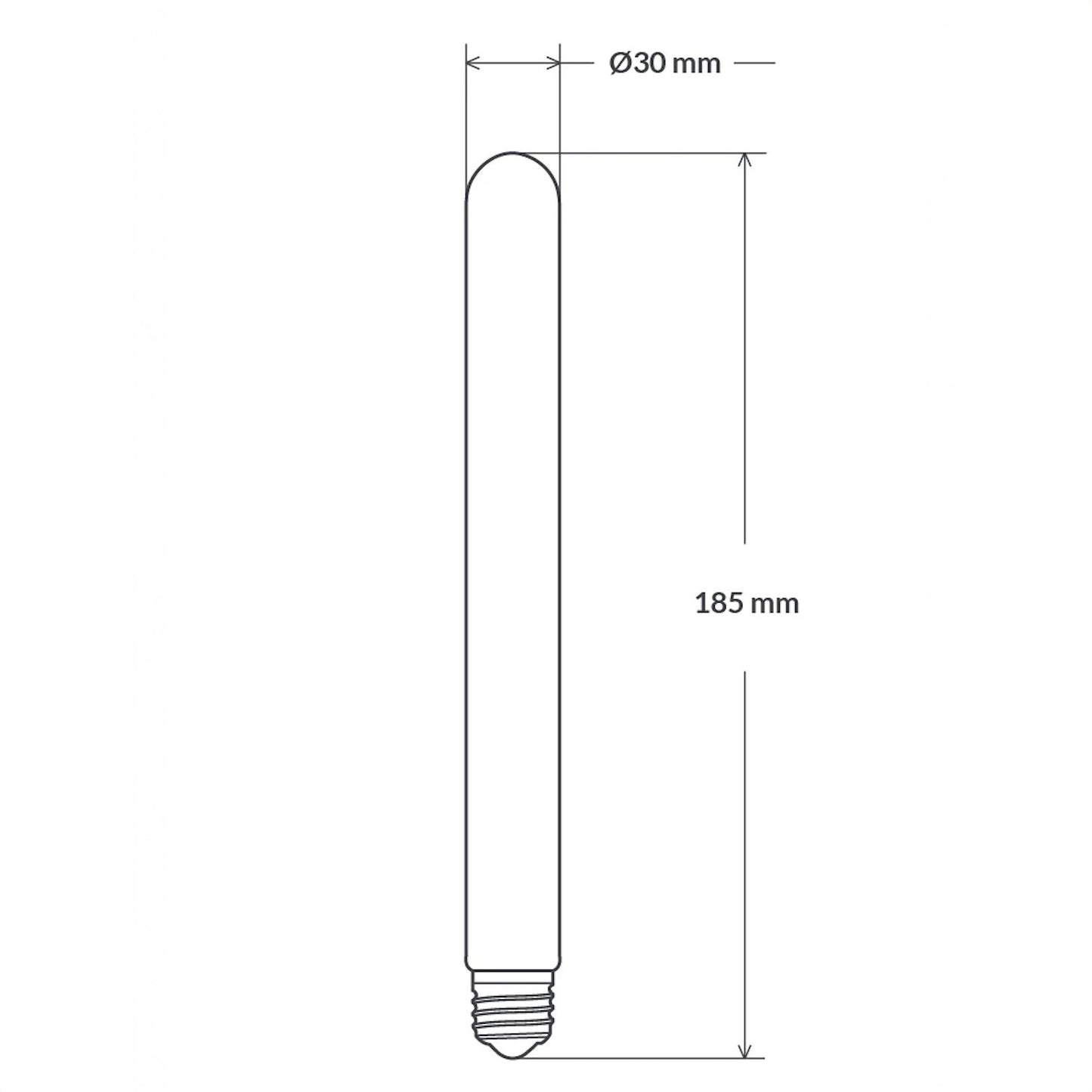 Lof. Wool Hoop 15 Medium Tube Lightbulb