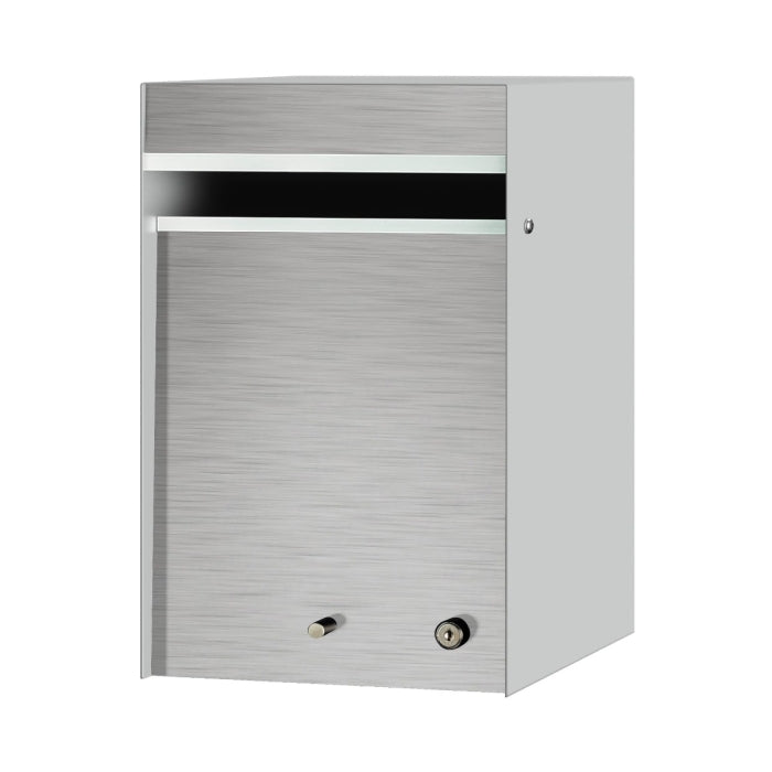 Box Design. Designer letterbox - Silver Pearl casing