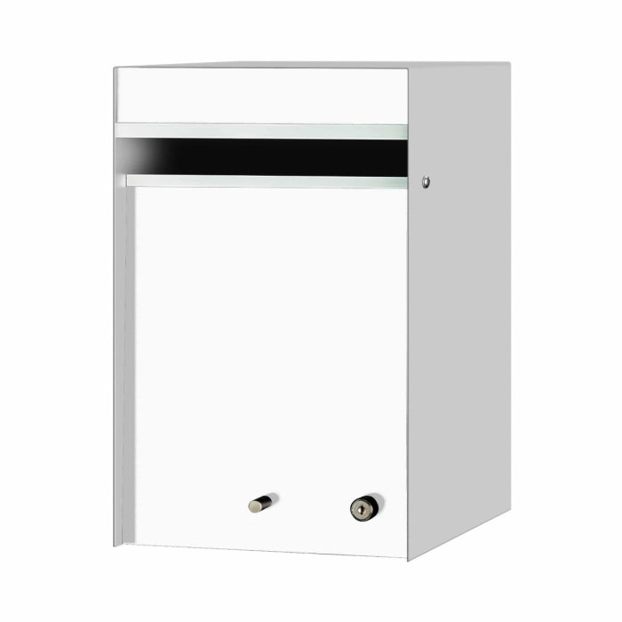 Box Design. Designer letterbox - Silver Pearl casing