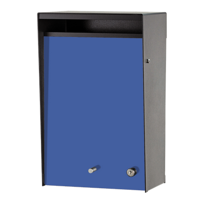 Box Design. Wall Mounted Letterbox - Black casing