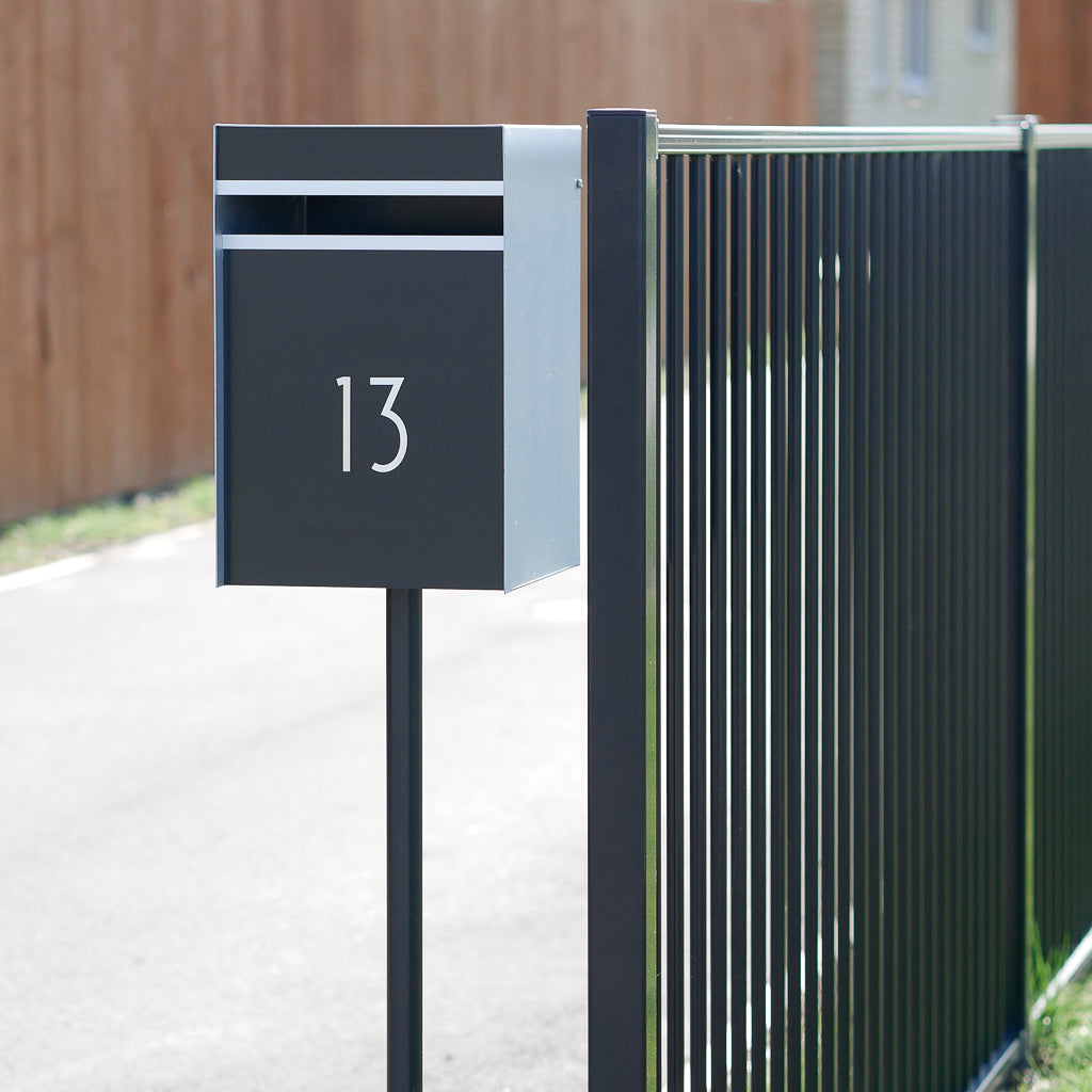 Box Design. Designer letterbox - Silver Pearl casing