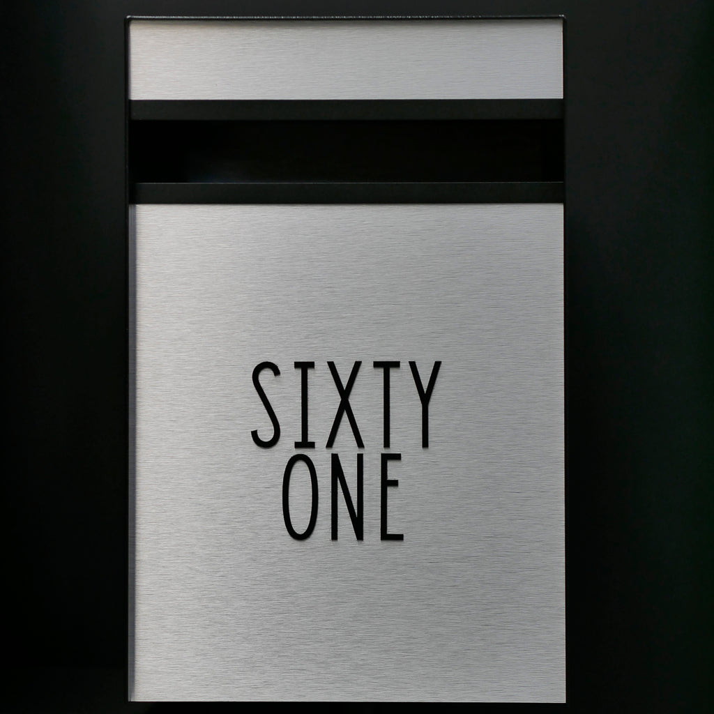 Box Design. Designer letterbox - Black casing