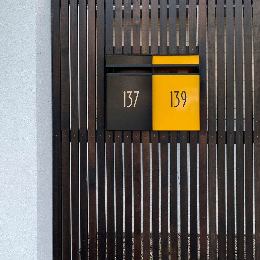 Box Design. Designer letterbox - Black casing