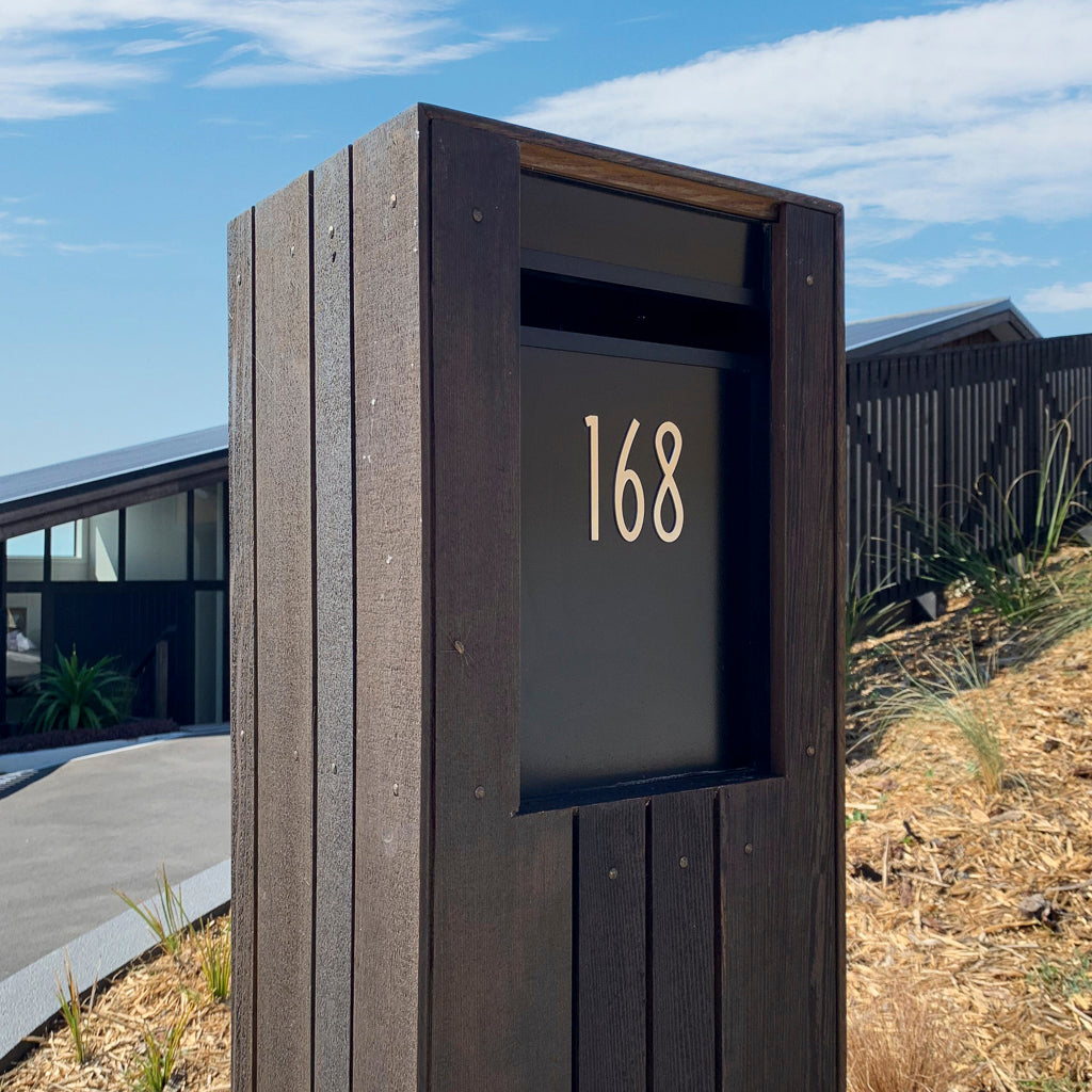 Box Design. Designer letterbox - Black casing