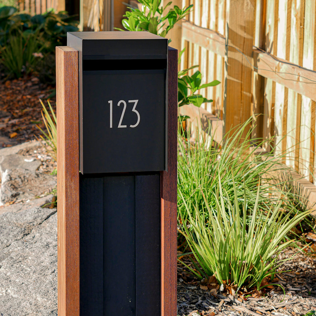 Box Design. Designer letterbox - Black casing