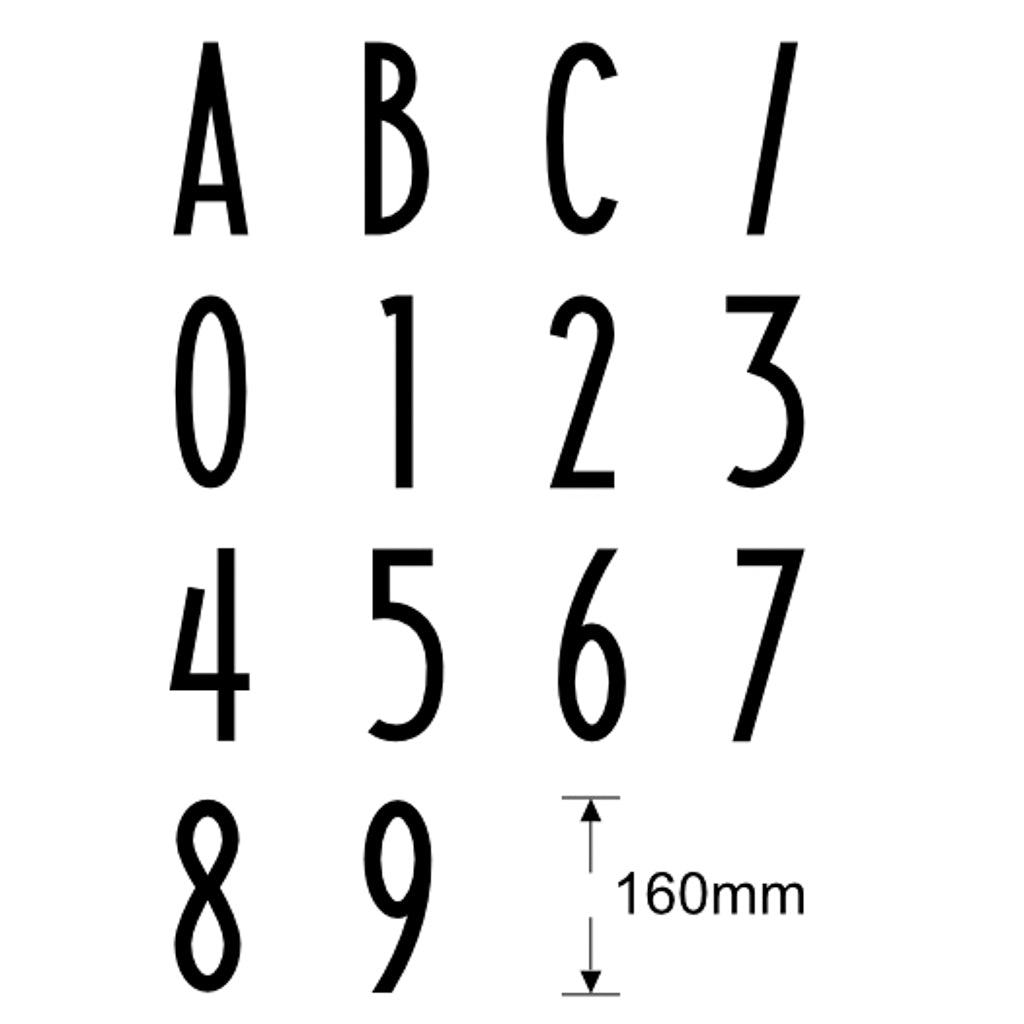 Box Design. Letterbox Numbers and Letters 160mm – Collective by Box™