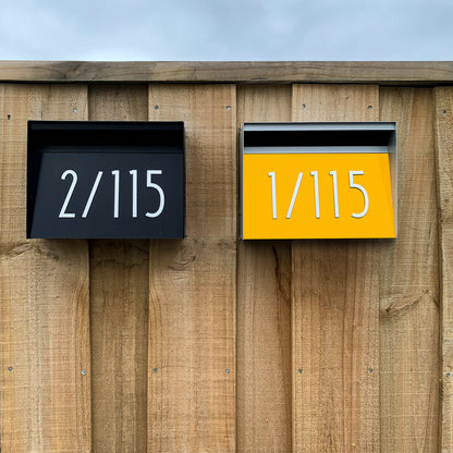 Box Design. Letterbox Numbers and Letters 80mm