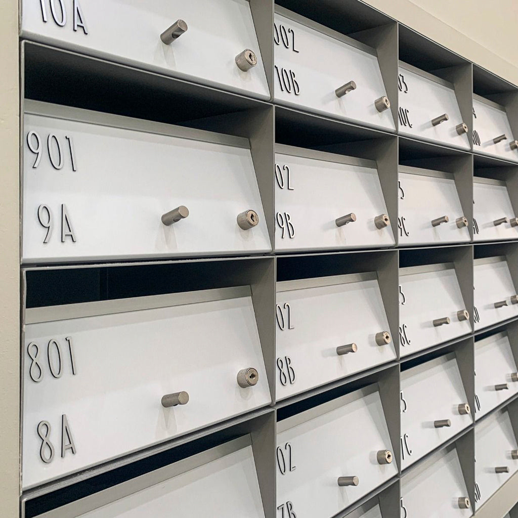 Box Design. Letterbox Numbers and Letters 50mm