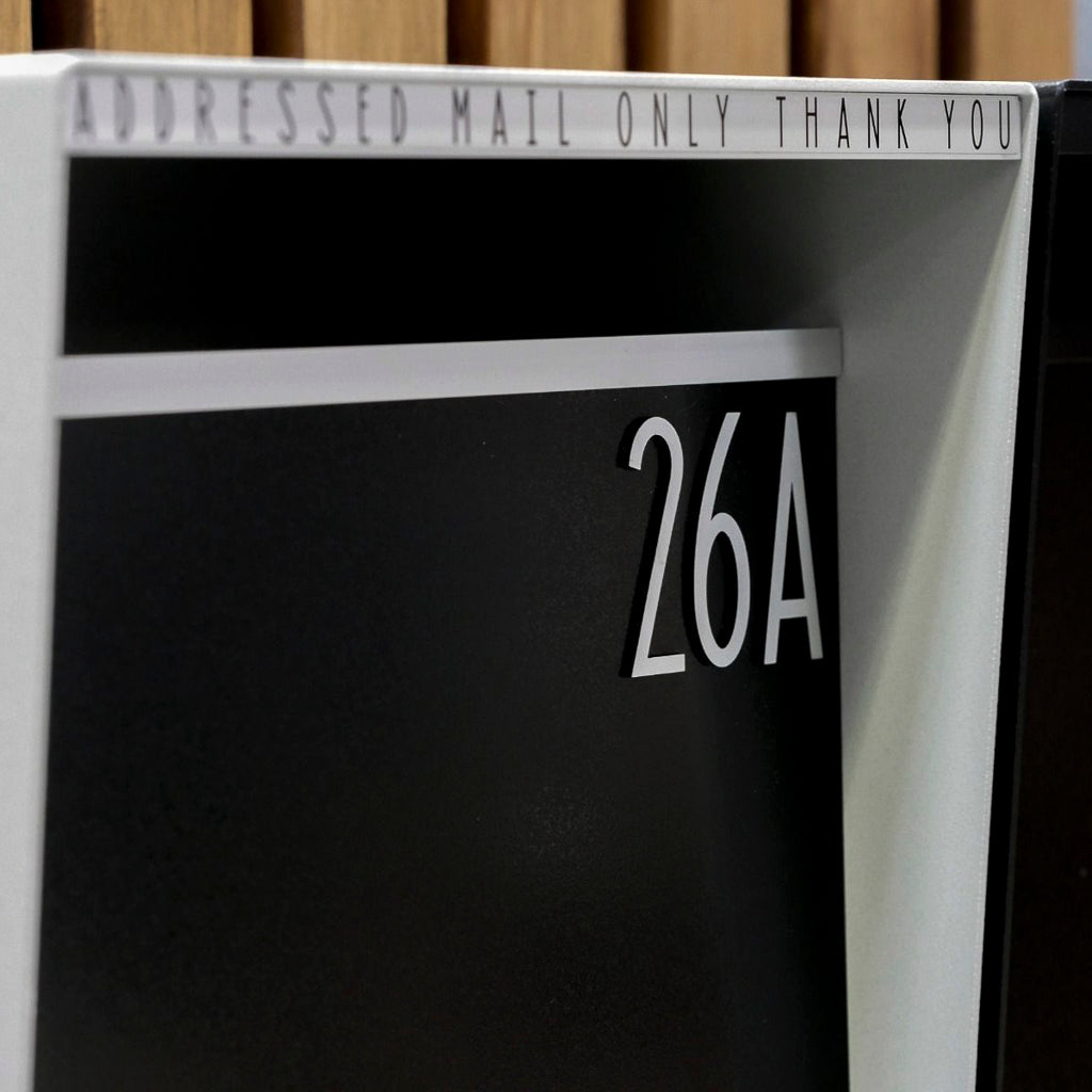 Box Design. Letterbox Numbers and Letters 50mm – Collective by Box™