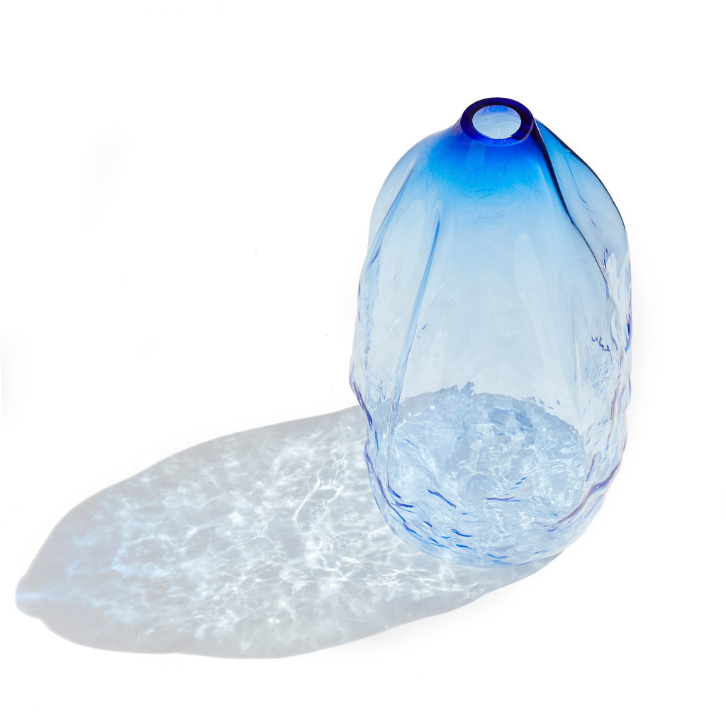 Luke Jacomb Studio. Crushed Vase - Narrow Neck - Large