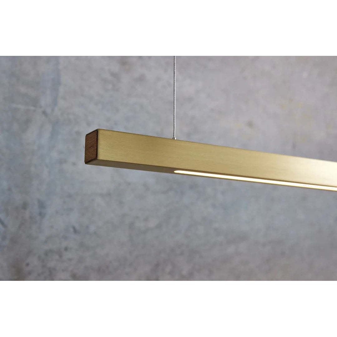 Social Light - L.I.M. LED Linear Pendant | Brass