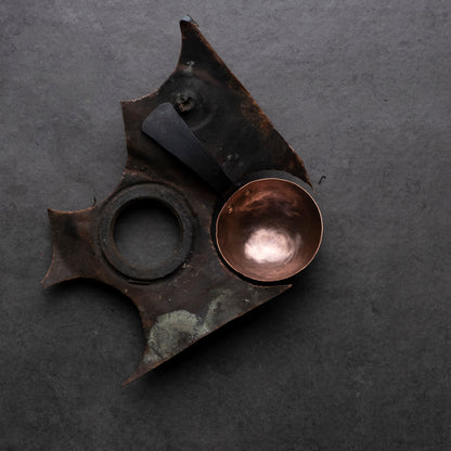 The Solo Blacksmith. Copper Coffee Scoop