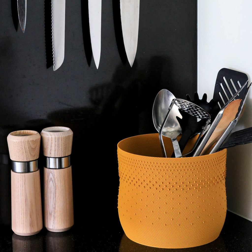 Utilize Studios. Orven Basket, Earthtones