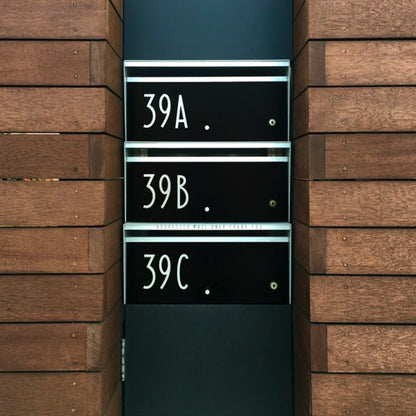 Box Design. Letterbox Numbers and Letters 80mm